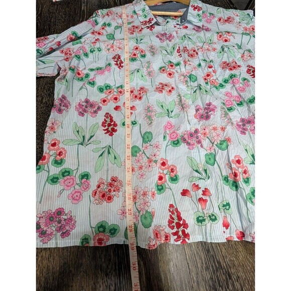 Tommy Hilfiger Floral Button Up 3XL Long Sleeve - Picture 8 of 9